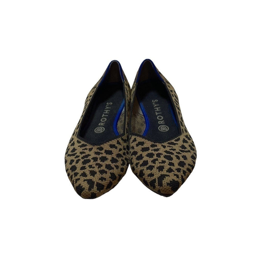 Rothy's The Point Leopard Flats Woman Shoes Size 10 - Picture 8 of 11